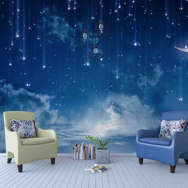 Night Sky Mural Etsy