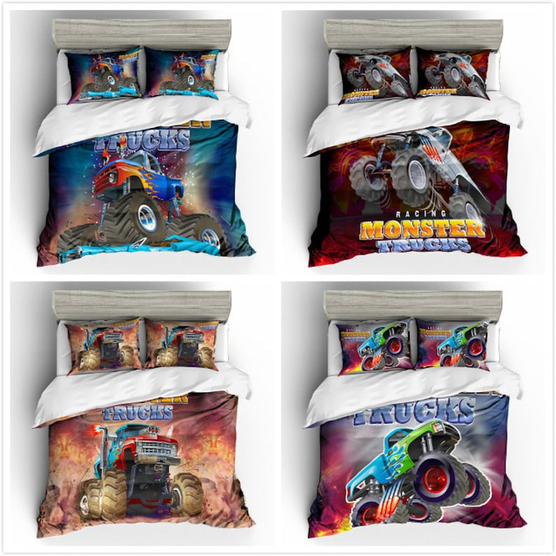 3D Monster Truck Bedding Set Quilt Cover Quilt Duvet Cover Etsy