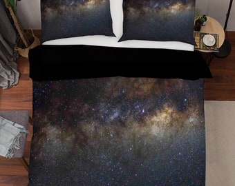 3D Galaxy Duvet Cover Set, Starry Sky Bedding