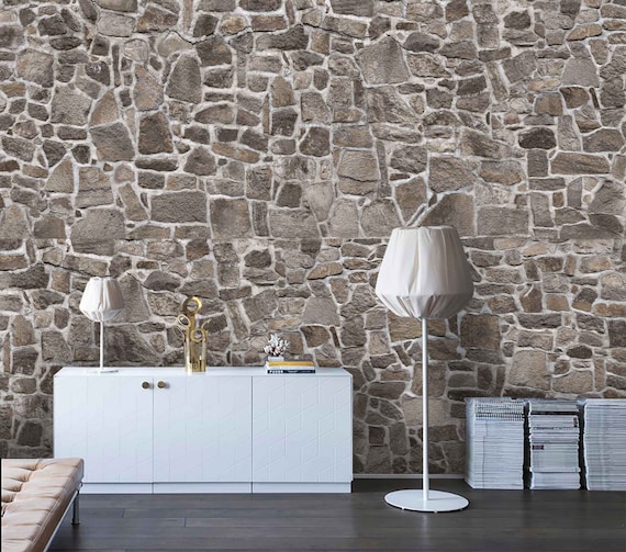 Stone sale wall wallpaper