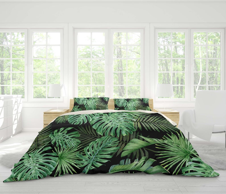3D Tropical plant Banana leaf Bedding Set Quilt Cover Quilt Etsy
