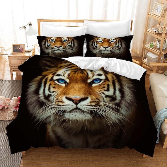 3D Black Tiger Bedding Set, Personalized Quilt Duvet Cover 3D Black Tiger Bedding Set, Personalized Quilt Duvet Cover