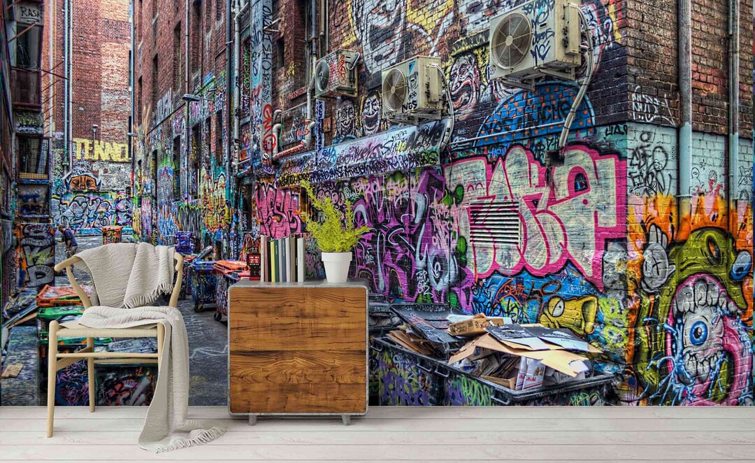 3D Graffiti Art 003 Allan P. Friedlander Wall Sticker