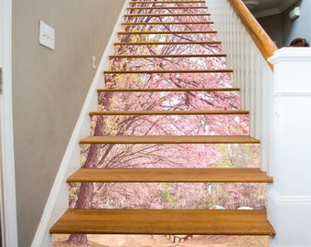 Details about   3D Flow tree 362 Stair Risers Decoration Photo Mural Vinyl Decal Wallpaper UK 