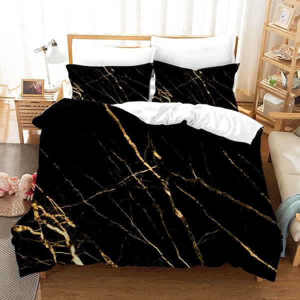Marble Duvet Cover Etsy