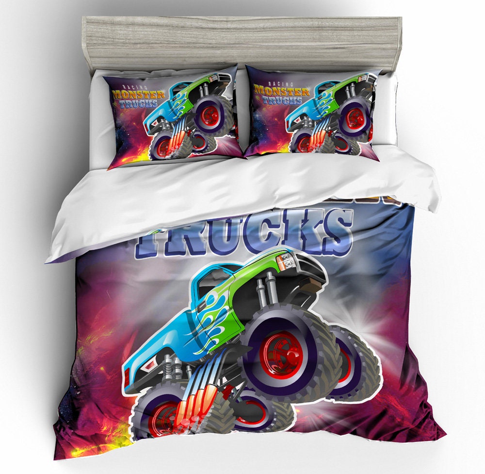 3D Monster Truck Bedding Set Quilt Cover Quilt Duvet Cover Etsy