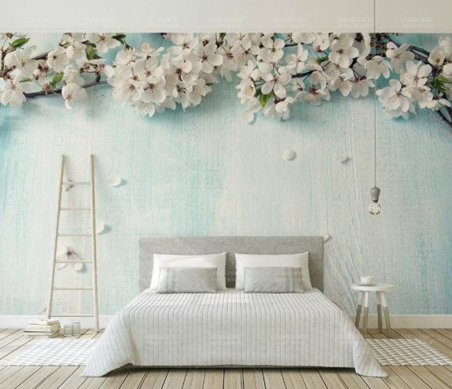 3D Cherry Blossoms WC506 Wall Murals