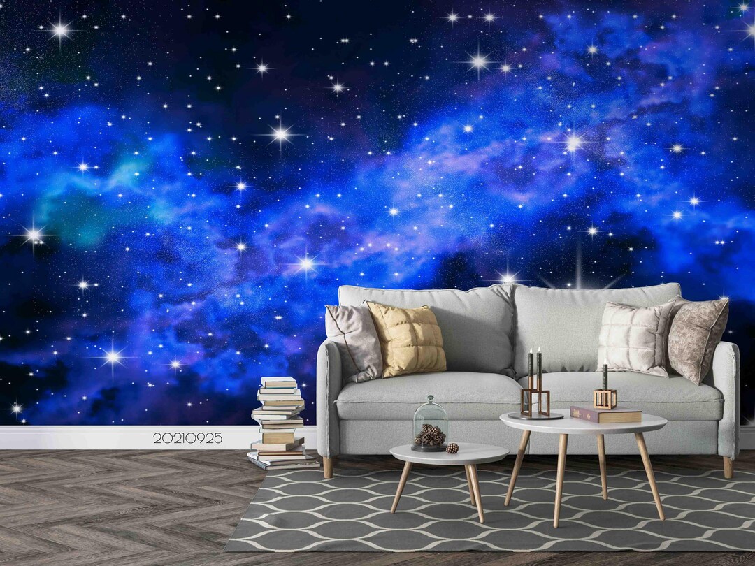 3D Galaxy Mural – Peel and Stick Starry Sky Wallpaper - Etsy