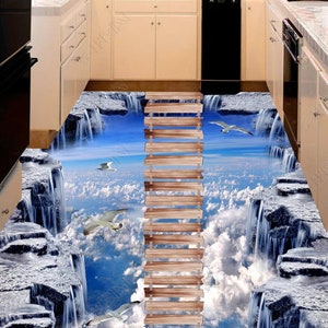 3D Boardwalk 037 Floor Mural  Self-Adhesive Sticker Bathroom Non-slip Waterproof Flooring Murals main image 1