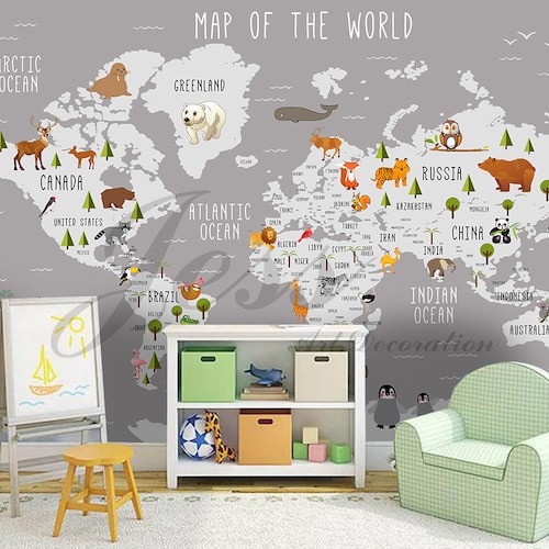 Childrens Removable Wallpaper N243 Removable PrePasted Temporary