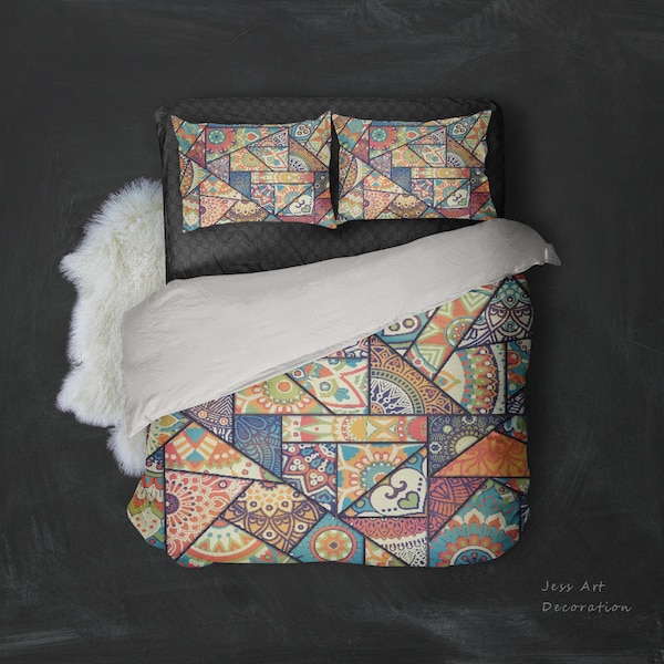 Geometric Bedding Etsy
