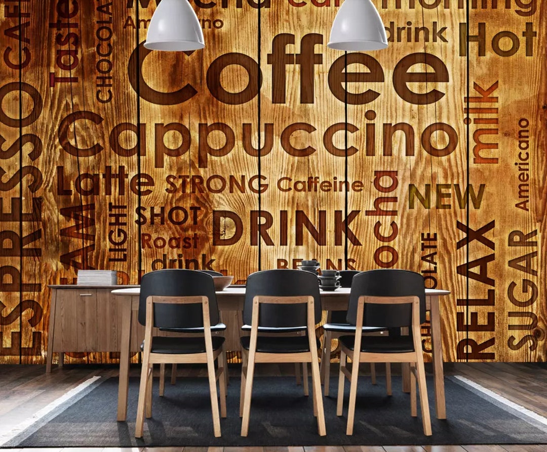 Buy 3D Cafe Logo Wallpaper Wood Grain Wall Mural Old Wall Decor Online in India - Etsy Buy 3D Cafe Logo Wallpaper Wood Grain Wall Mural Old Wall Decor Online in India - Etsy
