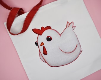 Kawaii Tote bag - Kawaii Tote - Kawaii bag - Watercolor - Cute Animal Tote - Reusable Tote Bag - Cute Bag