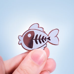 Pastel Fish Enamel Pin, Hard Enamel Cute Fish Pins, Fishing Badge