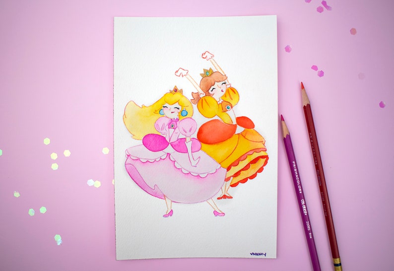 Watercolor Commission Fanart Commission Art Print Poster Etsy