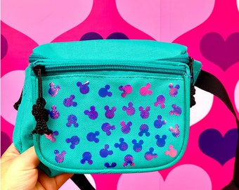 90s Retro Disney Fanny Pack Small Disney Park Bag Disneyland Crossbody Belt Bag Disney Vintage Fanny Pack