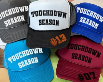 Football Trucker Hat: Game Day, Touchdown Season