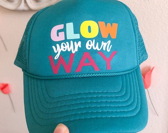 Glow Your Own Way Trucker / Kids Disney Trucker Hat / Baby Disney Trucker / Toddler Trucker Hat