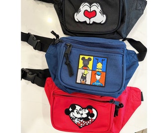 Disney Retro Fanny Pack: Mickey, Minnie, Donald, Goofy - Disneyland Park Bag