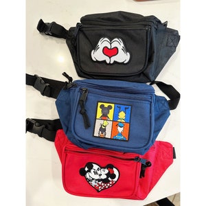 Mickey Fanny Pack Minnie Fanny Pack Donald Fanny Pack Pateta Fanny Pack Disneyland Park Fanny Pack Pequena Bolsa Tiracolo Disney