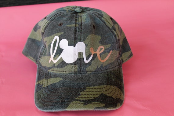 Camo Disney Hat / Disney Love Hat / Disneyland Hat / Womens Disney Hat /  Womens Camo Hat / Mens Camo Hat -  Canada