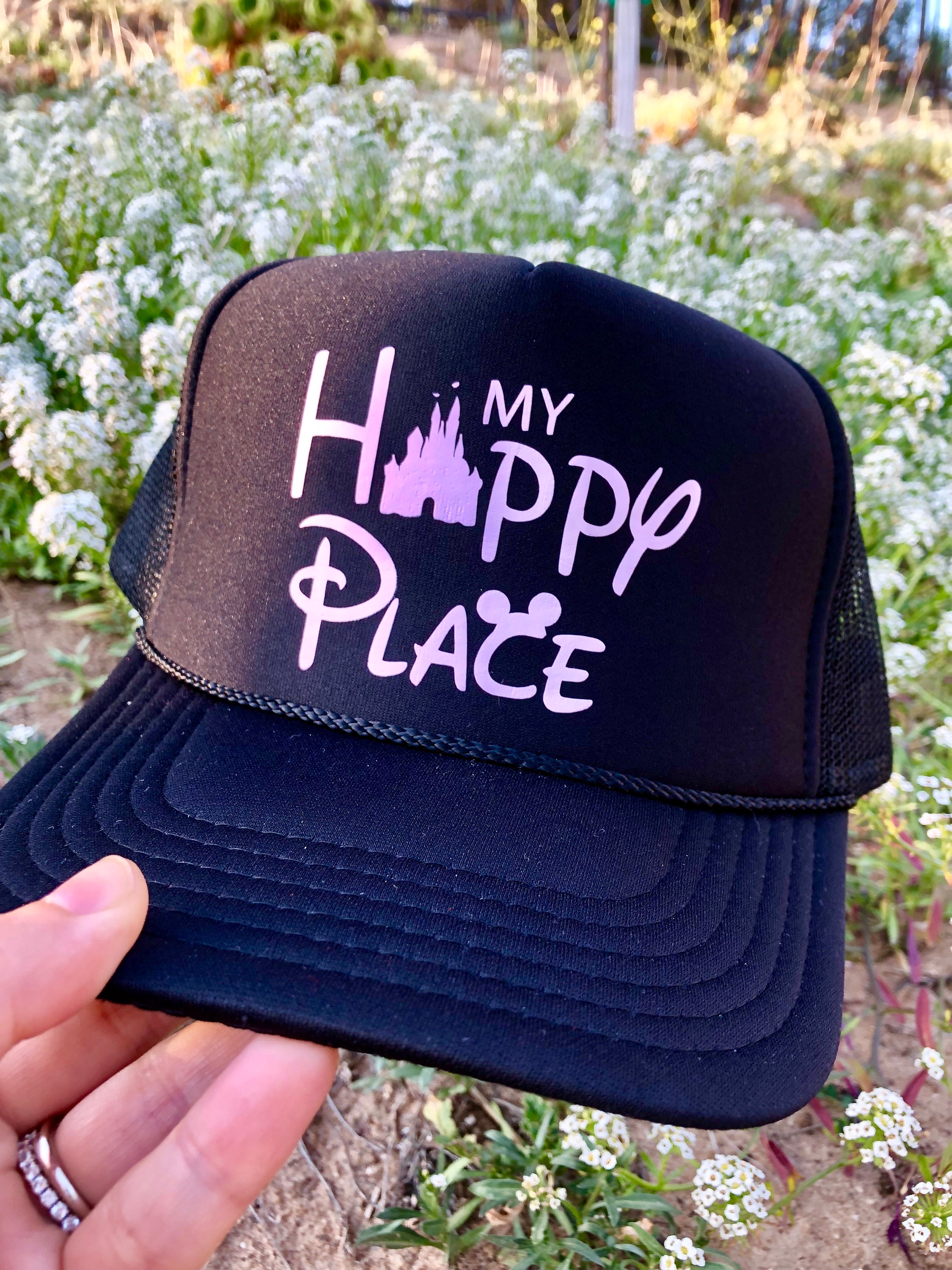 Kids Disney Hat Womens Disney Trucker Hat Mens Disney Snapback Etsy