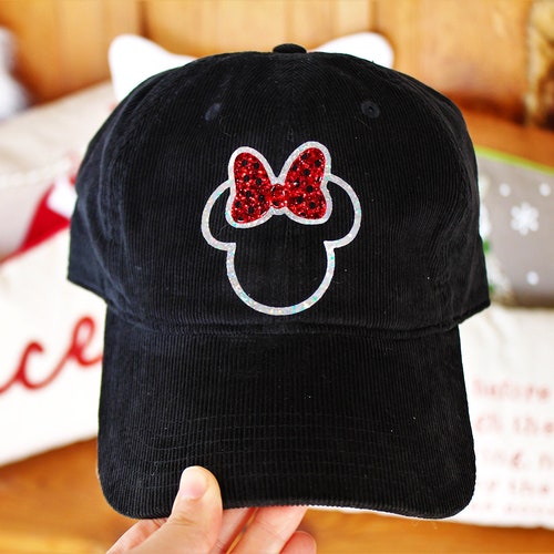 Women Corduroy Disney Minnie Hat 