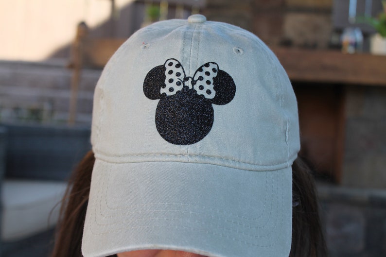 Disney Baseball Cap Women's Disney Hat Minnie Mouse Hat Etsy