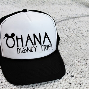 Adult / Kids Disney Ohana Hat / Ohana Disney Hat /Ohana Family Snapback /  Kids Disney Hat / Disney Trucker Hat / Family Disney Cap