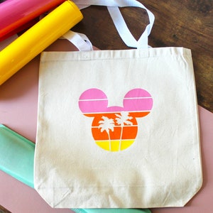 Disney Tote Bag / Disney Bag / Disney Autograph Bag / Disneyland Canvas Tote / Summer Tote
