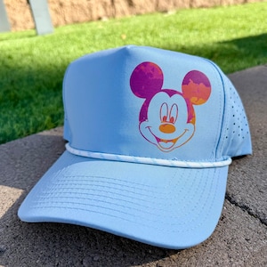 Retro Vintage Mickey Mouse Trucker Hat: Summer Park Rope Cap