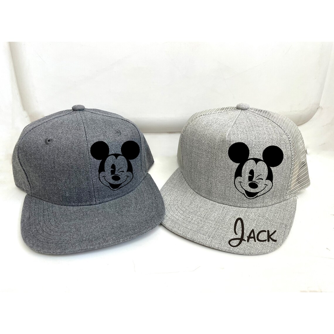 Kids Mickey Flat Bill Baseball Hat / Baby / Infant Mickey Flat Etsy