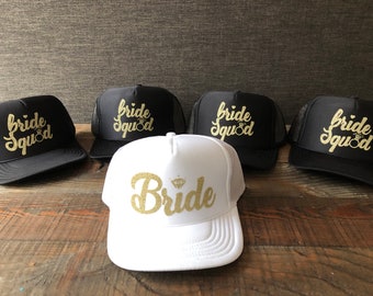 Bride Squad Trucker Hat: Bachelorette Party Hats