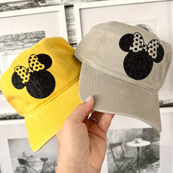 Disney Baseball Cap Women's Disney Hat Minnie Mouse Hat