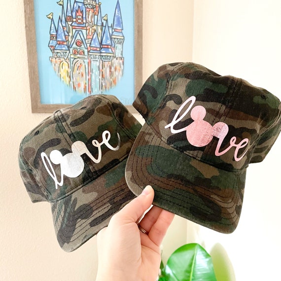 Camo Disney Hat / Disney Love Hat / Disneyland Hat / Womens Disney Hat /  Womens Camo Hat / Mens Camo Hat -  Canada