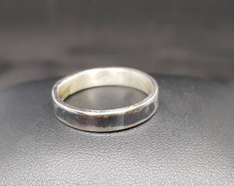 Handmade sterling silver oxidised ring