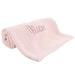 Monogrammed Baby Blanket, Very Soft Cotton Knit, Pink or Blue Personalized Baby Blanket for Girls and Boys 