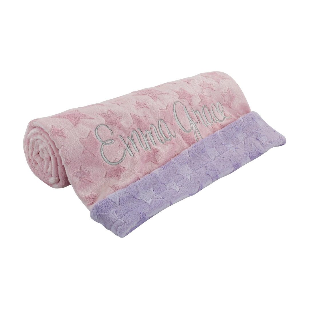 Baby Blanket Pink Stars Gift Set
