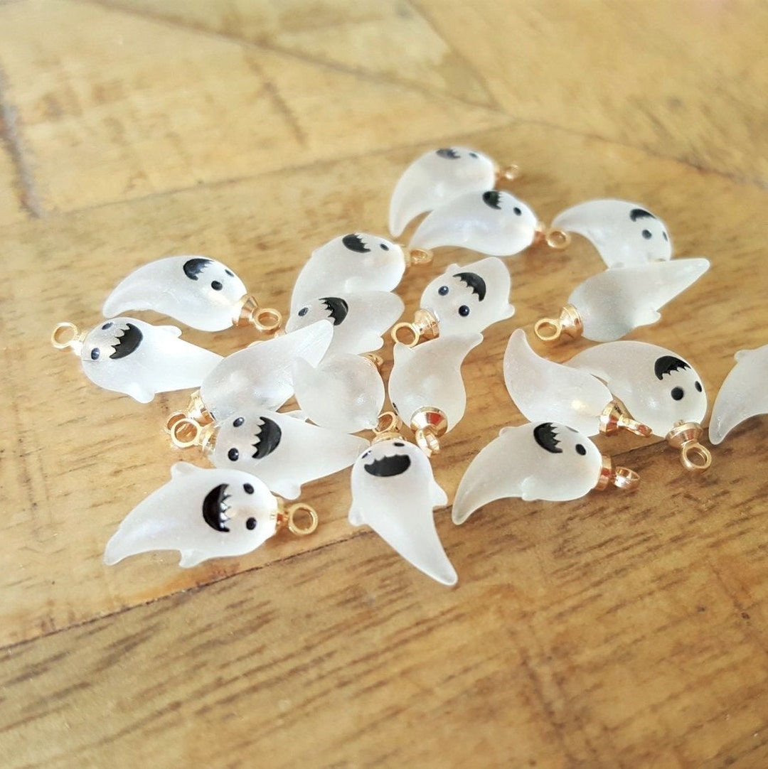 thumbnail image 2 of Xanadu Designs Silver Plated Ghost Charms – Wholesale Lot (5, 10, Or 20 Pieces) C3138 2 of 6