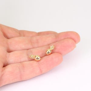 2/4/8 x Pineapple Charms, 12mm x 6mm, 18K Gold Plated Solid Brass Pieces, by Jewellery Making Supplies London ( JMSLondonCo ) .