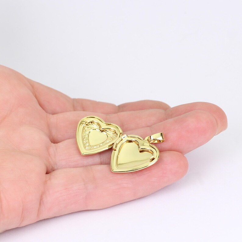 1/2/4 X Victorian Style Vintage Look Heart Photo Lockets, Openable ...
