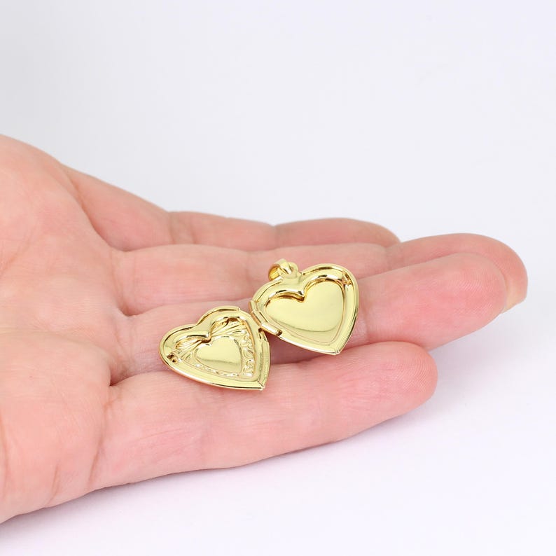 1/2/4 X Victorian Style Vintage Look Heart Photo Lockets, Openable ...