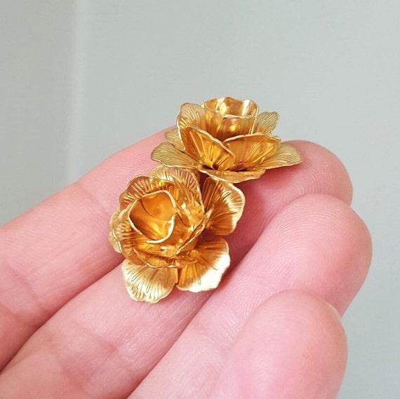 Tiny Brass Flower Charms, Raw Brass Flower Charms, Brass Earring Charms,  Floral Charms, Raw Brass Flower Findings, 100 Pc