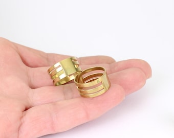 2 x Jump Ring Opening Finger Tool, 2 x Gold Plated Steel Pieces, by JMSLondonCo.