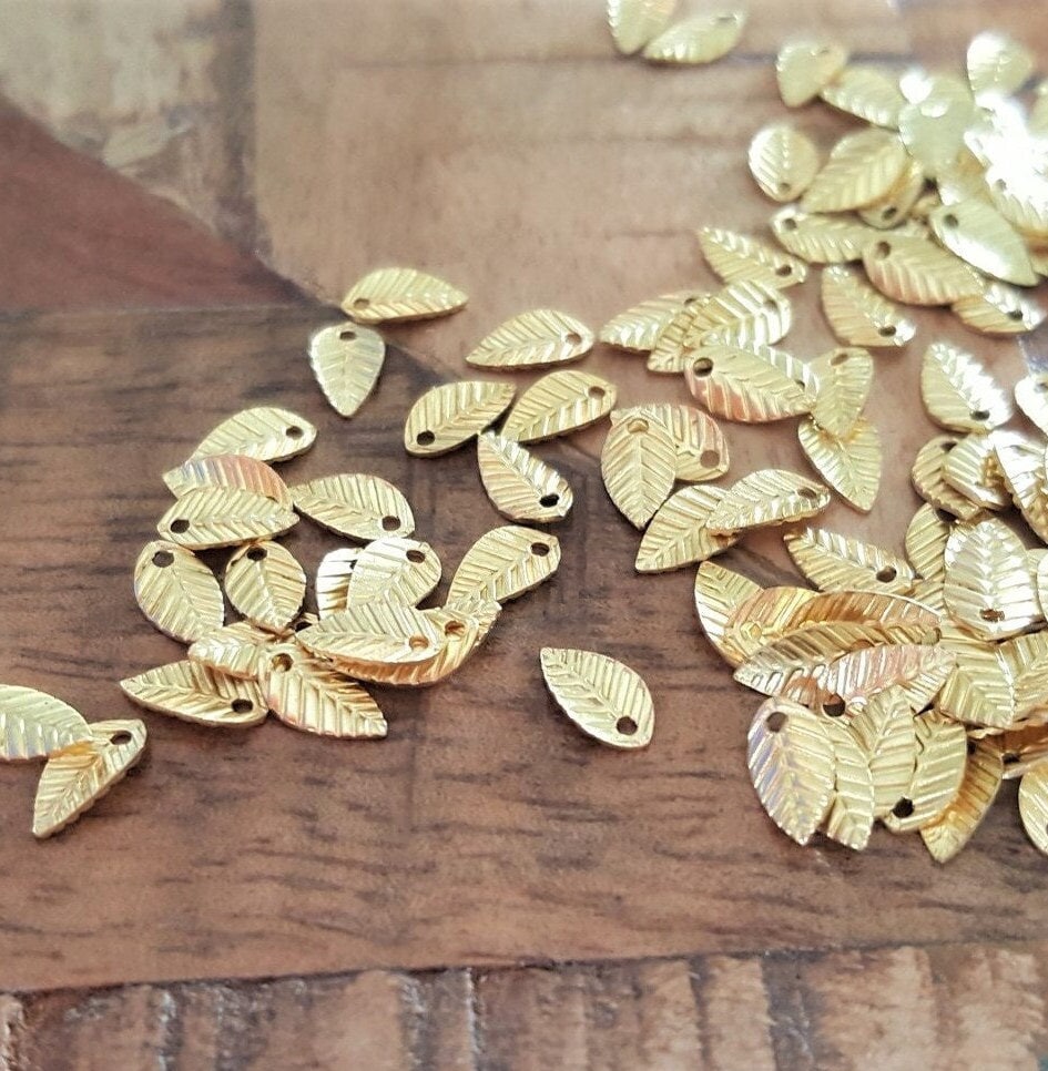 14K Gold Filled Leaf Charm Gold Filled Flower Charms for 