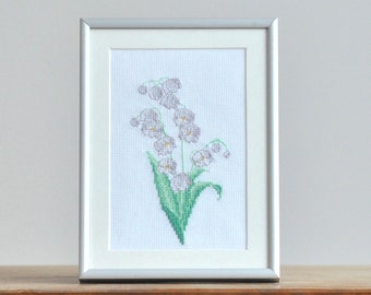 Lily of the Valley Cross Stitch Pattern - Instant Download PDF
