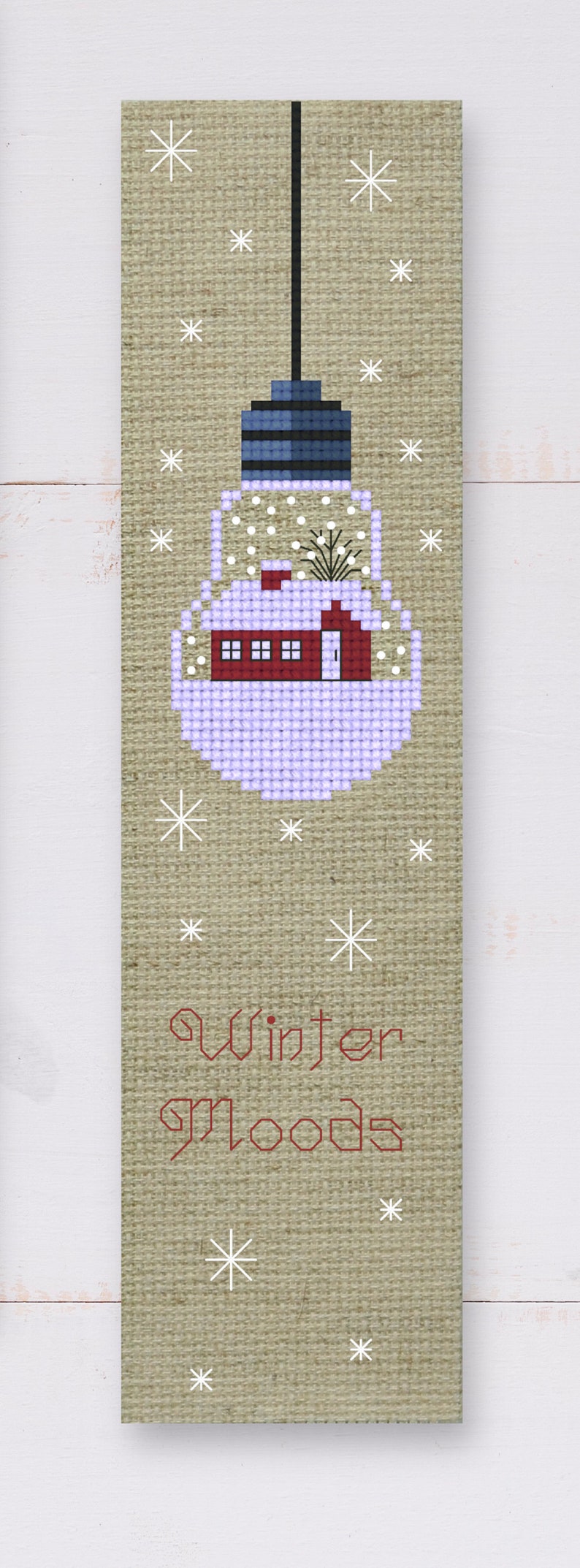 Christmas Cross Stitch Bookmark Patterns PDF - Etsy UK