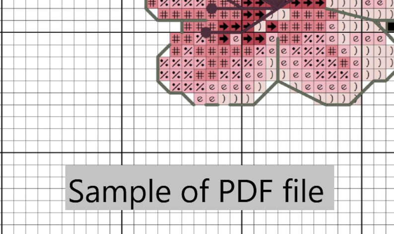 Cherry Blossom Sakura Flowers Cross Stitch Pattern - Instant Download ...