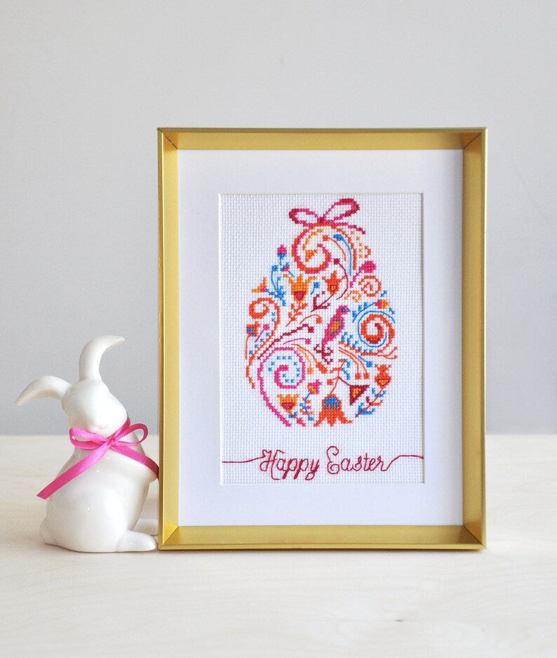 Easter Egg Cross Stitch Pattern Instant Download PDF - Etsy