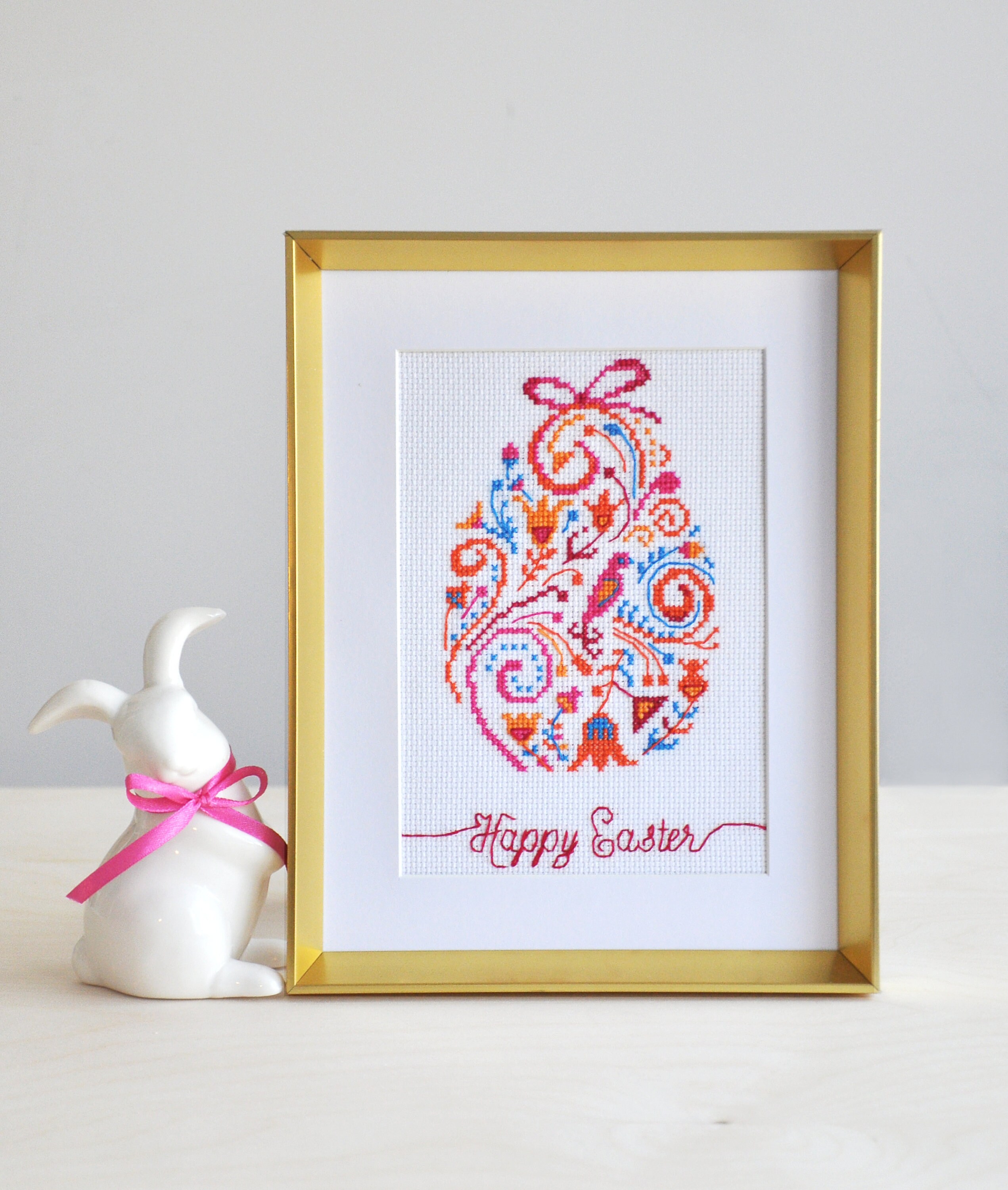 Easter Egg Cross Stitch Pattern - Instant Download PDF - Etsy